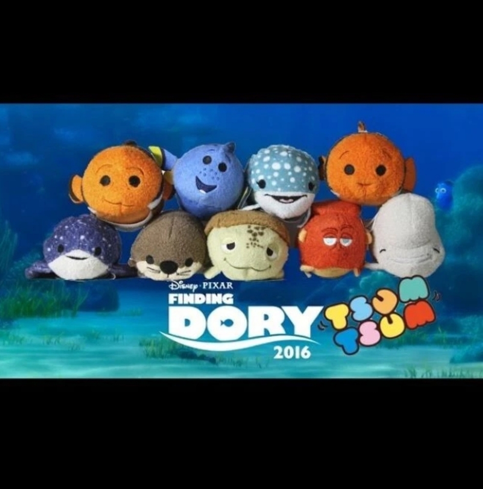 Disney Store Finding Dory Mini Tsum Tsum Set of 9